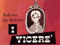 Particolare dalla copertina del romanzo I Vicerè, scritto da Federico De Roberto e pubblicato nel 1894