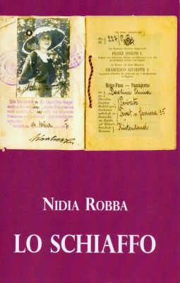 Copertina per il romanzo Lo Schiaffo ideata dalla scrittrice e poetessa triestina Nidia e da sua figlia Helga Lumbar Robba