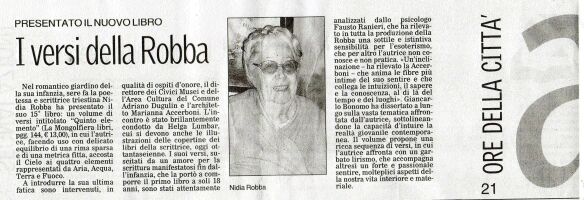 Articolo su Il Piccolo - giornale di Trieste