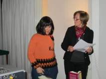 Helga Lumbar durante la presentazione del romanzo Lo Schiaffo all'Austria Italia Club a Milano