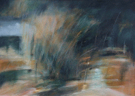 Dipinto in acrilico su tela di cm.50x70 denominato Atmosfera realizzato da Claudia Raza nel 2009