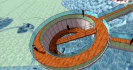 Rappresentazione di un ambiente del progetto Fucrum a Trieste