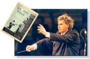 Locandina di presentazione del convegno dedicato a Mikis Theodorakis con rappresentazione teatrale, concerto e danza