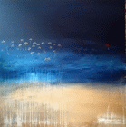 Dipinto in acrilico di cm 110x110 denominato Profondo realizzato da Adriana Itri nel 2023