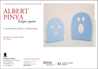 Locandina della mostra di Albert Pinya alla Fondazione Mudima