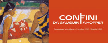 Locandina della mostra Confini da Gauguin a Hopper