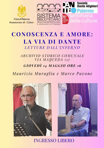 Locandina del convegno Conoscenza e Amore la Via di Dante