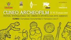 Locandina del festival cinematografico Cuneo Archeofilm