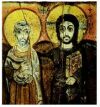 Particolare dalla locandina della mostra di icone sacre dei monaci del Monte Athos
