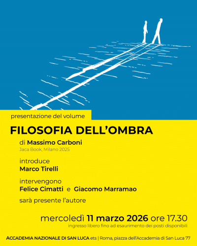 Locandina della presentazione del libro Filosofia dell'ombra