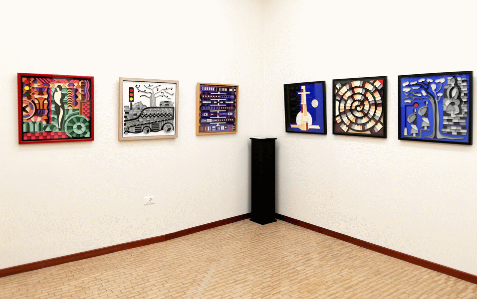 Opere dalla mostra La terza dimensione di Adriano Dai Campi alla Galleria Sartori di Mantova