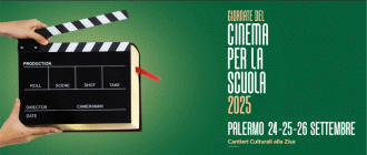 Locandina della iniziativa Giornate del Cinema per la Scuola svolta a Palermo settembre 2025
