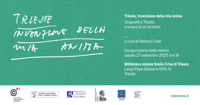 Locandina della mostra Ungaretti e Trieste cronaca di un incontro