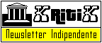 Logo della newsletter Kritik di Ninni Radicini
