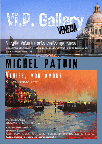 Locandina della mostra di Michel Patrin a Venezia