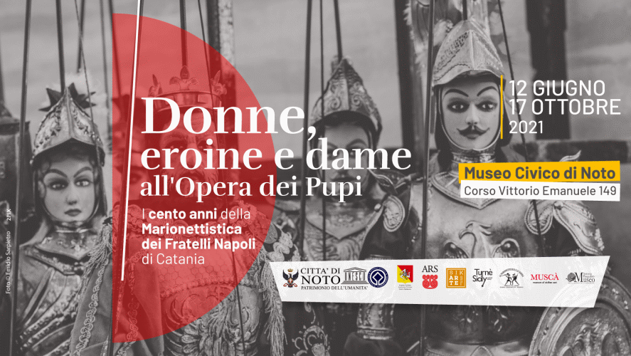 Locandina della mostra dedicata al centenario della Marionettistica dei Fratelli Napoli di Catania