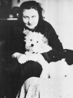 Maria Lupieri nel suo studio in via Mazzini a Trieste negli anni '40