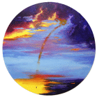 Dipinto in acrilico su tela di centimetri 80 denominato L'arcobaleno che verr� realizzato da Claudio Mario Feruglio nel 2025