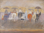 Dipinto a olio su tela di centimetri 51,5x68 denominato Motivo dalmata, realizzato da Zoran Music nel 1948, dalla collezione Lia e Maurizio Zanei