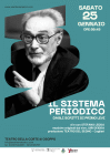 Locandina della rappresentazione teatrale di Il Sistema periodico di Primo Levi