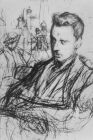 Rainer M. Rilke in un ritratto giovanile