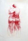 Opera di cm.70x100 denominata Gesto d'amore realizzata da Rossana Longo nel 2005