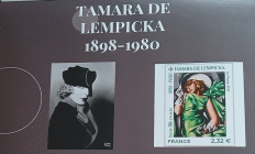 Particolare da una locandina dedicata a Tamara De Lempika