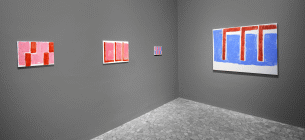 Veduta parziale della mostra Un pomeriggio alla finestra di Ulrich Wulff alla Alfonso Artiaco di Napoli a settembre 2025, foto realizzata da Grafiluce